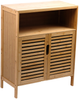 AD. CON Badezimmerschrank Bambus Badregal Badschrank mit 3 Ablagen 81x65x31cm Bild 2