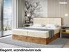 MEBLINI Boxspringbett LOFTY 9 160x220 cm mit Bettkasten - H4/Beige Samt Polsterbett - Doppelbett mit Topper & Taschenfederkern-Matratze Bild 3