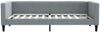 vidaXL Tagesbett mit Matratze Hellgrau 90x200 cm Stoff 3196560 Bild 4