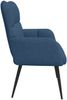 vidaXL 2-Sitzer Sofa Blau 115 x 61 x 87 cm Stoff 42028937 Bild 5