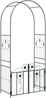 vidaXL Gartenbogen mit Schloss Schwarz 102 x 50 x 218 cm 42021344 Bild 2