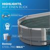 Bestway Framepool Steel Pro MAX™ (Set, Inkl. Filterpumpe, Sicherheitsleiter, Abdeckplane), 549 x 274 x 122 cm Bild 3