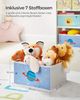 Songmics Kinderregal, mit 7 Aufbewahrungsboxen, MDF / Vliesstoff weiß, 60 x 29,5 x 62,5 cm Bild 4