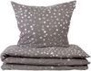 Schiesser Feinbiber Bettwäsche Set Runa mit coolem Winter-Print, Farbe:Anthrazit, Größe:135x200 cm Bild 2
