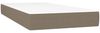 vidaXL Boxspringbett mit Matratze Taupe 200x200 cm Stoff, Härtegrad: H2 [3126753] Bild 5