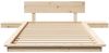 vidaXL Bettgestell Braun 75 x 190 cm Holz 872425 Bild 5