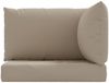 vidaXL Palettenkissen 3-tlg. Taupe Oxford-Gewebe 315072 Bild 4