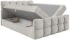 yourhouse24 Boxspringbett Valentino Bouclé (Boxspringbett mit Matratze & Topper), mit zwei Bettkästen, Bouclé-Stoffbezug, Steppkopfteil Bild 3