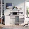 Kommode mit Schreibtischfunktion Varino Weiß 80 x 75.5 cm ausziehbar Vicco Bild 5