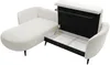 Vente-unique - AREMIA Sofa Stoff Weiß - B 180 cm x H 86 cm x L 260 cm Bild 4
