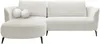 Vente-unique - AREMIA Sofa Stoff Weiß - B 180 cm x H 86 cm x L 260 cm Bild 2