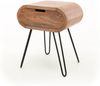 KAWOLA Nachttisch BAEL Beistelltisch Mangoholz massiv braun 1 Schublade 60 x 35 x 50 cm Bild 3