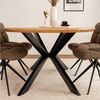 HOME DELUXE Esstisch Oval AVENTIS inkl. Sternfuß 200 x 120 cm Bild 2
