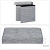Faltbarer Sitzhocker mit Stauraum Leinen Bild 5