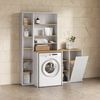 Livinity® Wäscheschrank Paolina, Weiß/Artisan, 68 x 88.2 cm mit offenen Regalen und Wäsch. (1-St) Bild 4