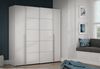 Dreh-/Schwebetürenschrank >NARAGO< 10 Böden, 2 Stangen, in Weiss - 270,3x210,5x61,2cm (BxHxT) Bild 2