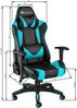 'Twink' Premium Racing Bürostuhl, Kunstleder schwarz/azur, 68x69 x (117,5–125) cm Bild 5