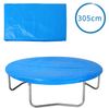 Monzana Trampolin Abdeckung reißfest UV-beständig Wetterschutzplane Trampolinschutz Abdeckplane Regenabdeckung 305cm - blau