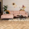 Bronx71 Ecksofa Denver Chenille rosa links Bild 2