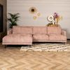 Bronx71 Ecksofa Denver Chenille rosa links Bild 3