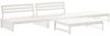 vidaXL 4-tlg. Garten-Lounge-Set mit Kissen Weiß Massivholz 3186110 Bild 3