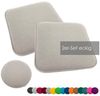 heimtexland Â® Sitzkissen Set Filz Stuhlkissen Stuhlauflage Filzkissen Stuhl Polster Kissen Typ631 2er Set 35 cm Rund Sand Bild 4