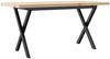 vidaXL Couchtisch X-Gestell 90x40x45,5cm Massivholz Kiefer & Stahl 3282752 Bild 2