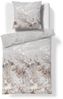 Fleuresse Mako-Satin Bettwäsche 135x200 Gräser Zweige braun grau beige 114567-07 Bild 2