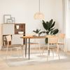 vidaXL Tischplatte Hellbraun 140x60x4 cm Massivholz Eiche Oval 4009052 Bild 3