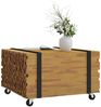 vidaXL Couchtisch Braun 60 x 60 x 38 cm Massivholz Teak 4009310 Bild 3