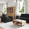 vidaXL 3-tlg. Sofagarnitur mit Kissen Schwarz Samt 3324623 Bild 3