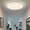 LED Deckenleuchte, Wellendekor, weiß, D 44 cm Bild 3