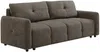 Vente-unique - ZAREMI Sofa Stoff Schokoladenbraun - B 92 cm x H 86 cm x L 218 cm Bild 2