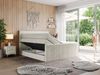 Boxspringbett KING DOREN, mit zwei Bettkästen und einer Multipocket-Matratze - 120x200 - Beige Velours - H4 Bild 2