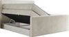 Boxspringbett KING DOREN, mit zwei Bettkästen und einer Multipocket-Matratze - 120x200 - Beige Velours - H4 Bild 5