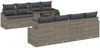 vidaXL Gartensofa-set mit Kissen 7 pcs Grau Poly-Rattan 3348965 Bild 2