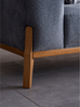 Sitzgruppe/Sofa Set - Wohnzimmergarnitur "Bluebell" 3+3+1-Hellblau/Grau Bild 4