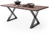 Baumkantentisch >Calabria< in Akazie walnuss / antik - 200x77,5x100 (BxHxT) Bild 2