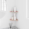 vidaXL Schwebendes Regal mit Regal 2 pcs Rosa 18 x 18 x 2 cm 8004088 Bild 4