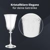 Peill+Putzler Germany 6er Set Weißweinkelche, 250 ml Volumen, mit Pantographie, Kristallgläser mit einem eleganten Design, Weingläser für Wasser, Saft & Cocktail, Trinkgläser Bild 2