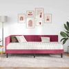 vidaXL Eckbettgestell mit Matratze mit Kopfteil 2 pcs Grün Samt 3393982 Bild 3