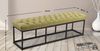 Sitzbank MEXICO - Stoff Grün 150x38x46 cm | Sitzbank Flur Sitzhocker Esszimmerbank Polsterbank Schlafzimmerbank Bild 2