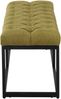 Sitzbank MEXICO - Stoff Grün 150x38x46 cm | Sitzbank Flur Sitzhocker Esszimmerbank Polsterbank Schlafzimmerbank Bild 4