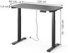 höhenverstellbarer elektrischer Schreibtisch Elevate Schwarz/Anthrazit 120 x 60 cm 2 Motoren Vicco Bild 2