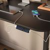 höhenverstellbarer elektrischer Schreibtisch Elevate Schwarz/Anthrazit 120 x 60 cm 2 Motoren Vicco Bild 4