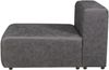 Sofa-Modul Suldal Sitzelement Wildlederimitat Schwarz [en. casa] Bild 3
