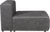 Sofa-Modul Suldal Sitzelement Wildlederimitat Schwarz [en. casa] Bild 2