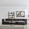 Sofa-Modul Suldal Sitzelement Wildlederimitat Schwarz [en. casa] Bild 5