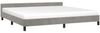 Doppelbett, Bettgestell Modernen ohne Matratze Hellgrau 200x200 cm Samt d2586e Bild 3