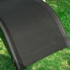 SoBuy OGS38-SCH Sonnenliege, Textilgewebe, Lackiert, Schwarz, 165 x 67 x 58 cm Bild 5